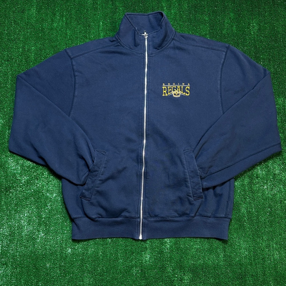 Champion Regina Regals Full Zip Sweatshirt Sportswear Navy Blue Size L